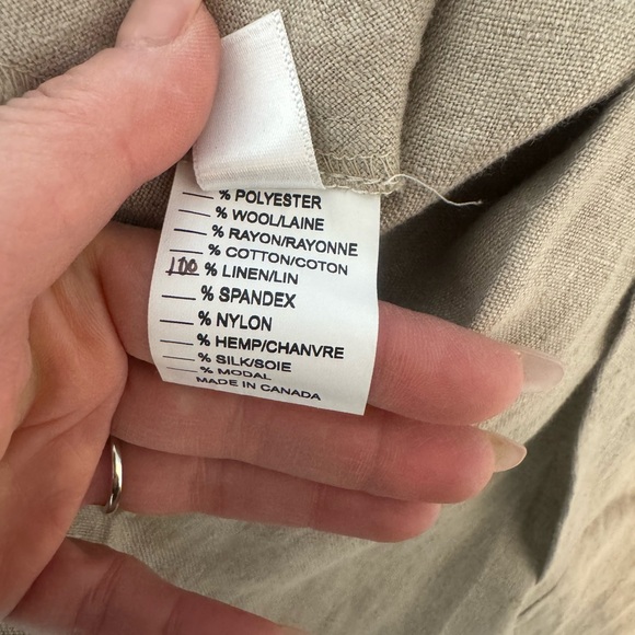 Chloé Comme Paris Linen Dress Cutout Strap Dress Natural Beige – Size 2 - Picture 8 of 8